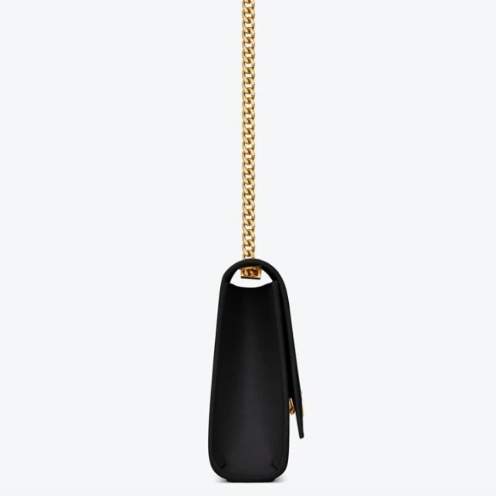 YSL Saint Laurent KATE SMALL CHAIN BAG IN GRAIN DE POUDRE LEATHER! MSRP$2,268 - Picture 11 of 16